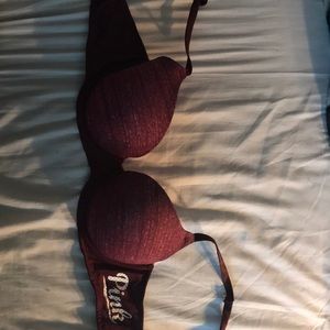 PINK Maroon Bra 34 B